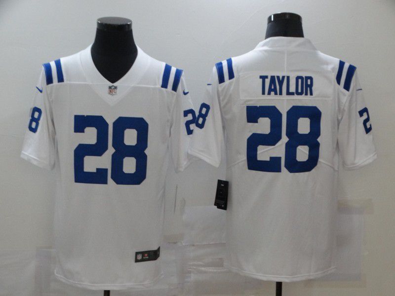 Men Indianapolis Colts 28 Taylor White Second generation 2024 Nike Limited NFL Jersey